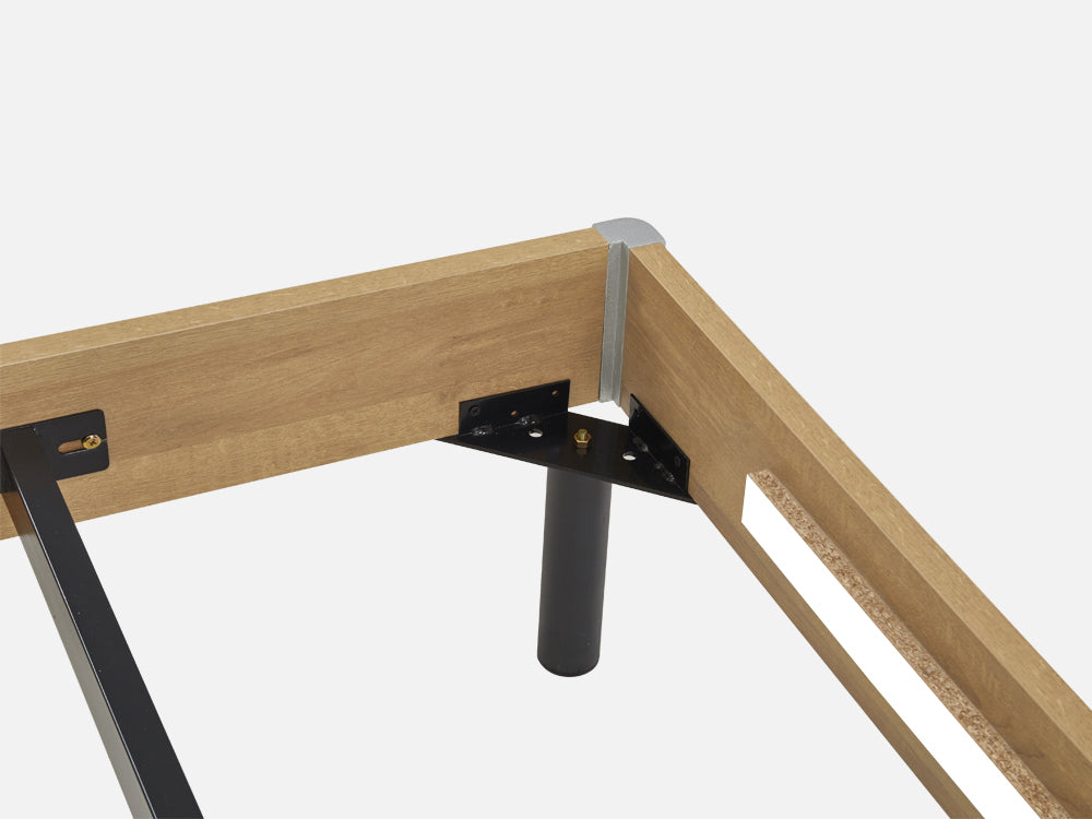 XOAN Double Wooden Bed Frame - Oak