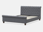 EGMONT Queen Bed Frame - DARK GREY