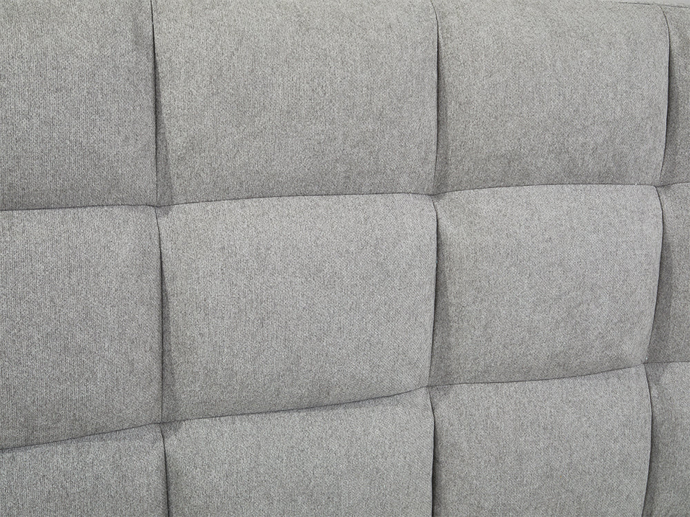 MUSALA Queen Bed Frame with Storage - LIGHT GREY