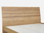 XOAN King Wooden Bed Frame - Oak