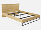 FROHNA King Wooden Bed Frame - Oak