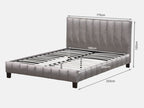 EIGER King Bed Frame - LIGHT GREY