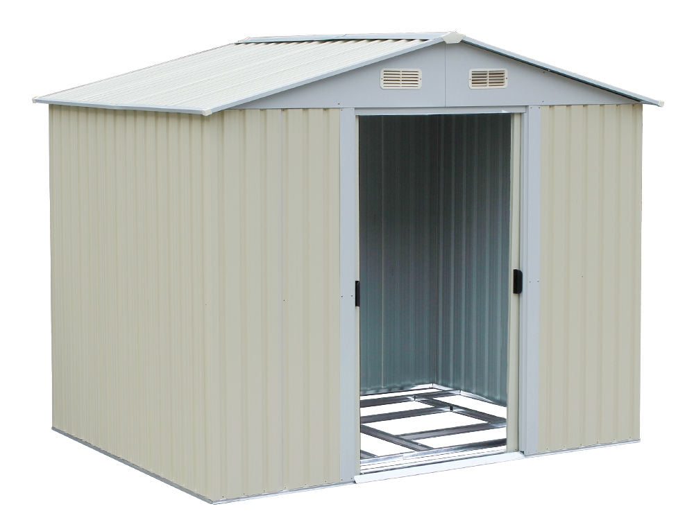 Garden Shed 1.83M x 2.57M x 2.09M BEIGE