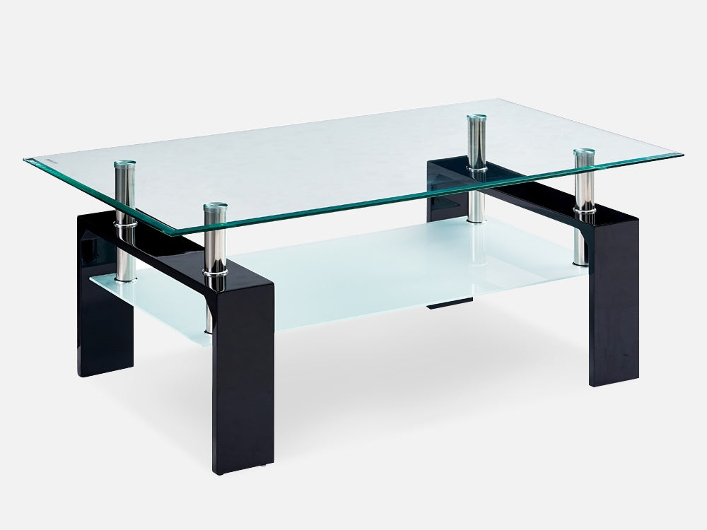 Oakley Coffee Table Fully Tempered - Black