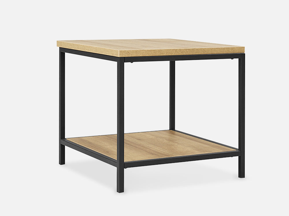 KADEN Square Coffee Table Side Table - Oak