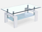 Oakley Coffee Table Fully Tempered - White