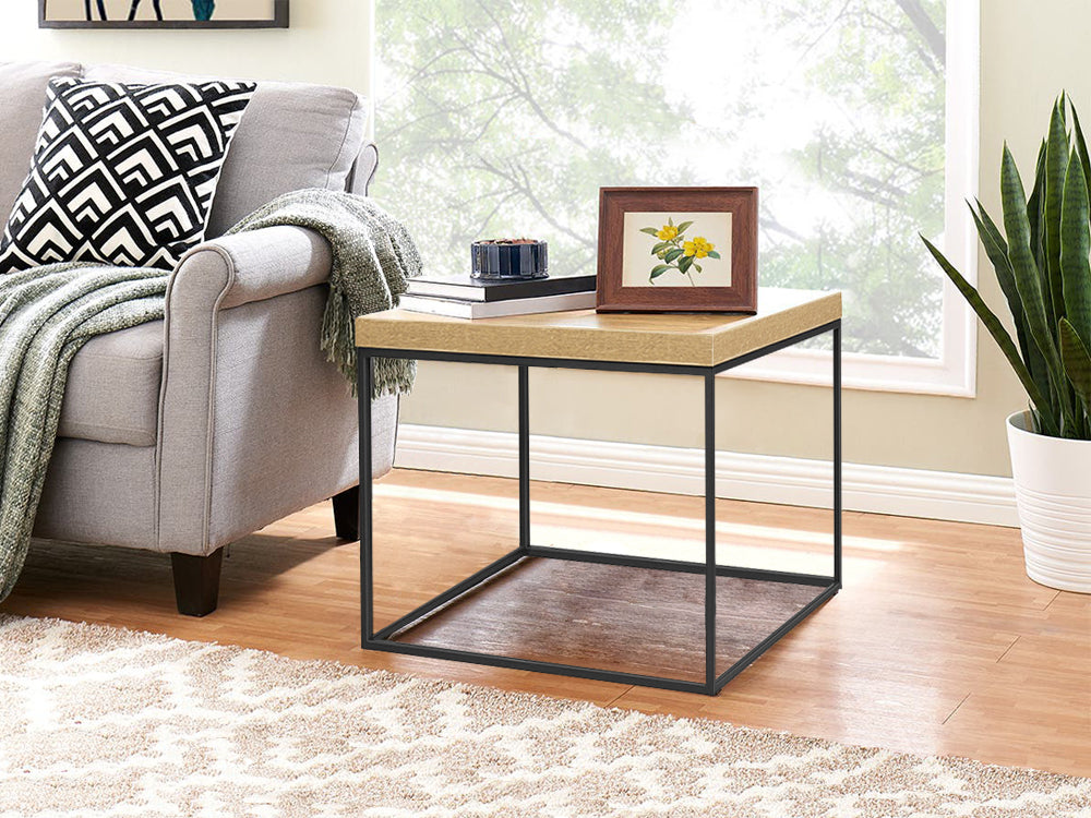 XOAN Square Coffee Table Side Table - Oak