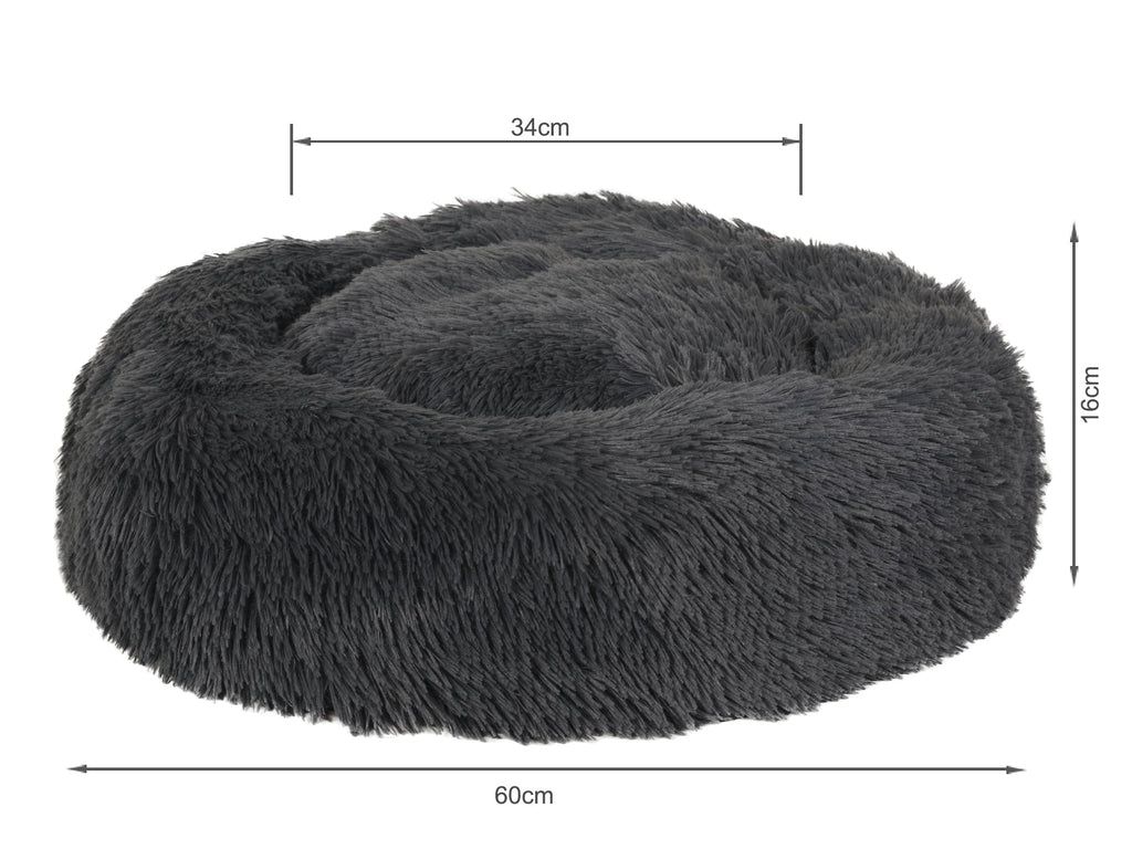 Soft Plush Pet Bed - GREY