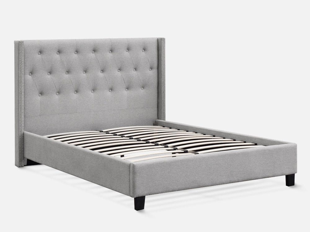 ELBRUS Queen Bed Frame - LIGHT GREY
