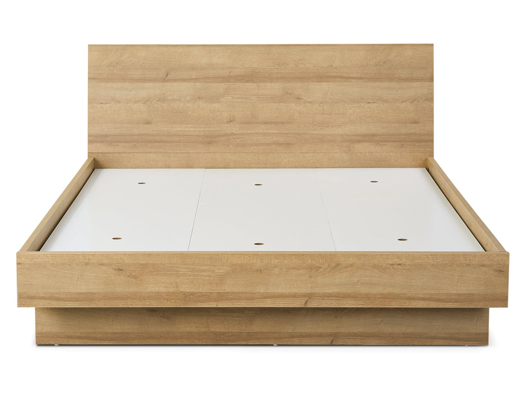 Hekla Queen Wooden Bed Frame - Oak