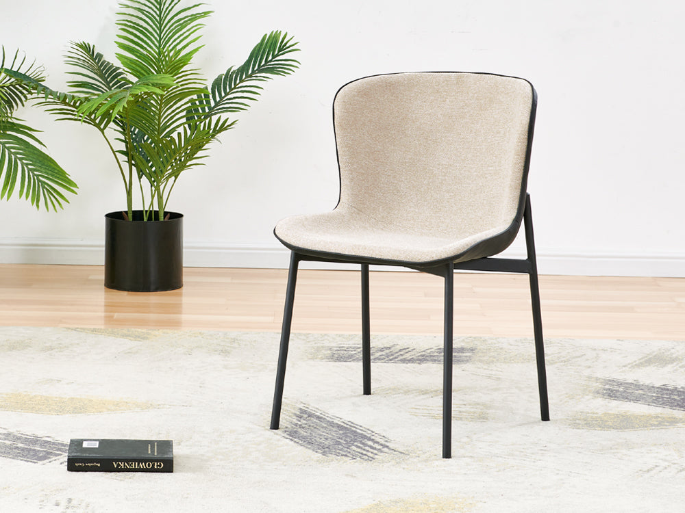 NAOMI 4PCS Dining Chair - BEIGE