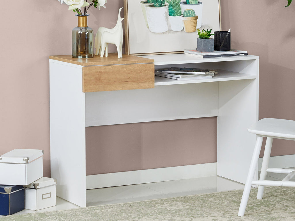 Archie 110cm Computer Desk - White