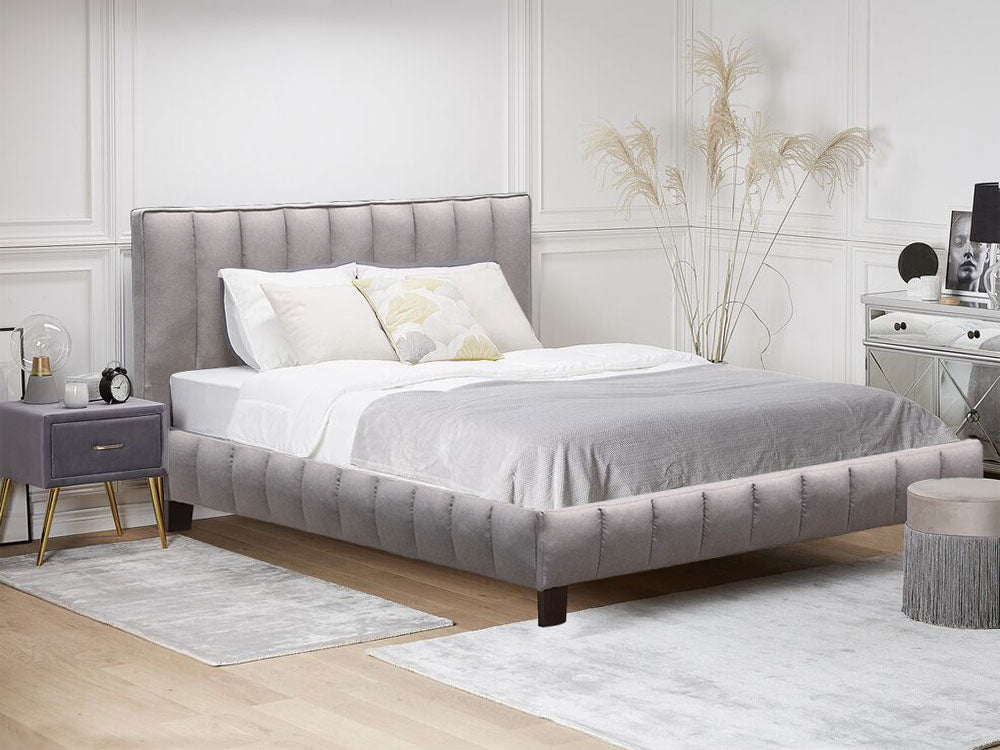 EIGER King Bed Frame - LIGHT GREY