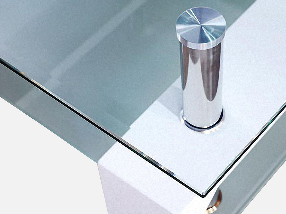 Oakley Coffee Table Fully Tempered - White