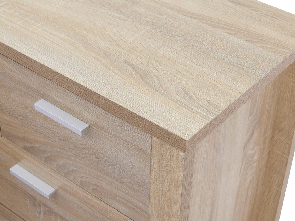 Sagano Low Boy 7 Drawers - Oak