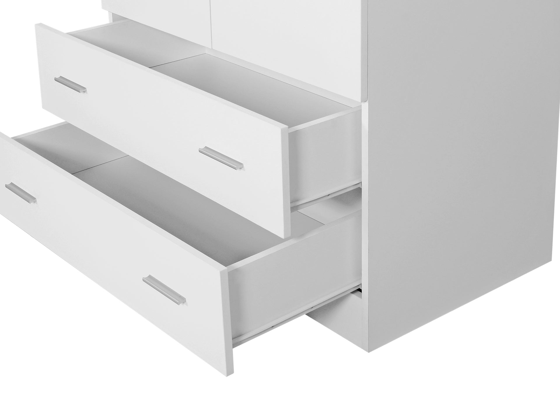 Bram 2 Door Wardrobe with 2 Drawers - White