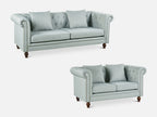 VAGAS Sofa Set 2PCS - LIGHT GREY