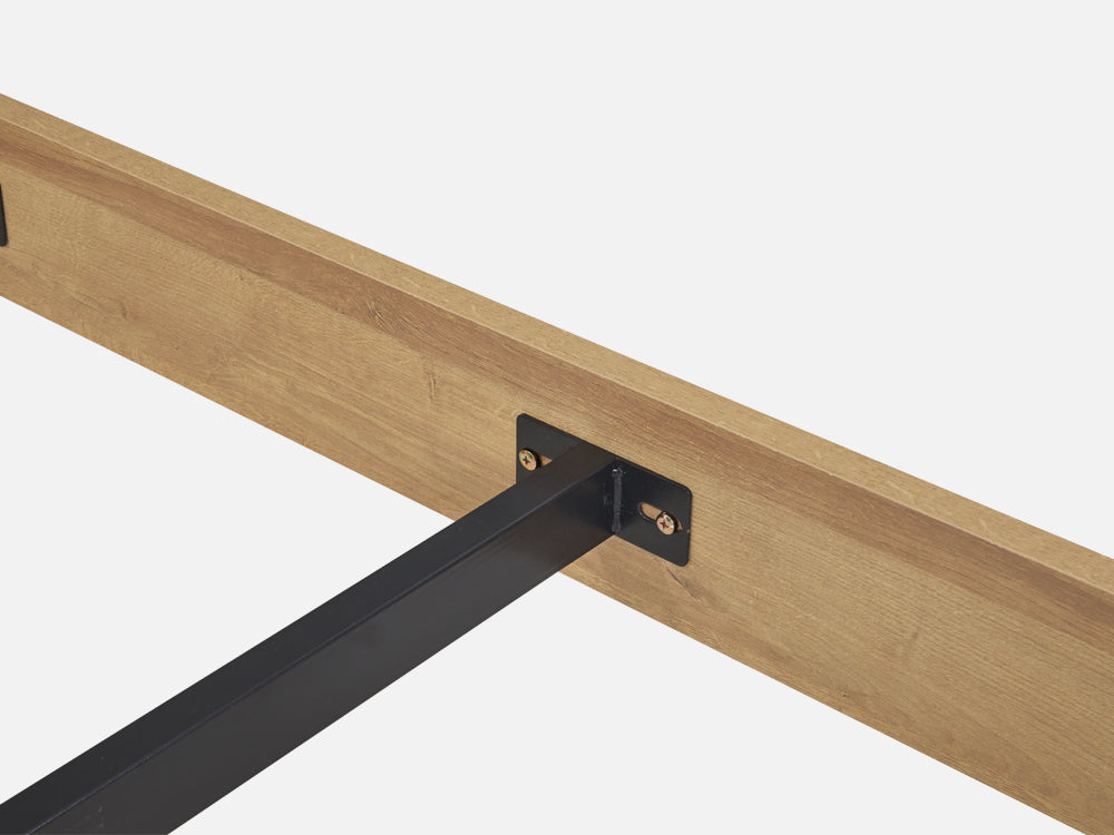 XOAN Queen Wooden Bed Frame - Oak