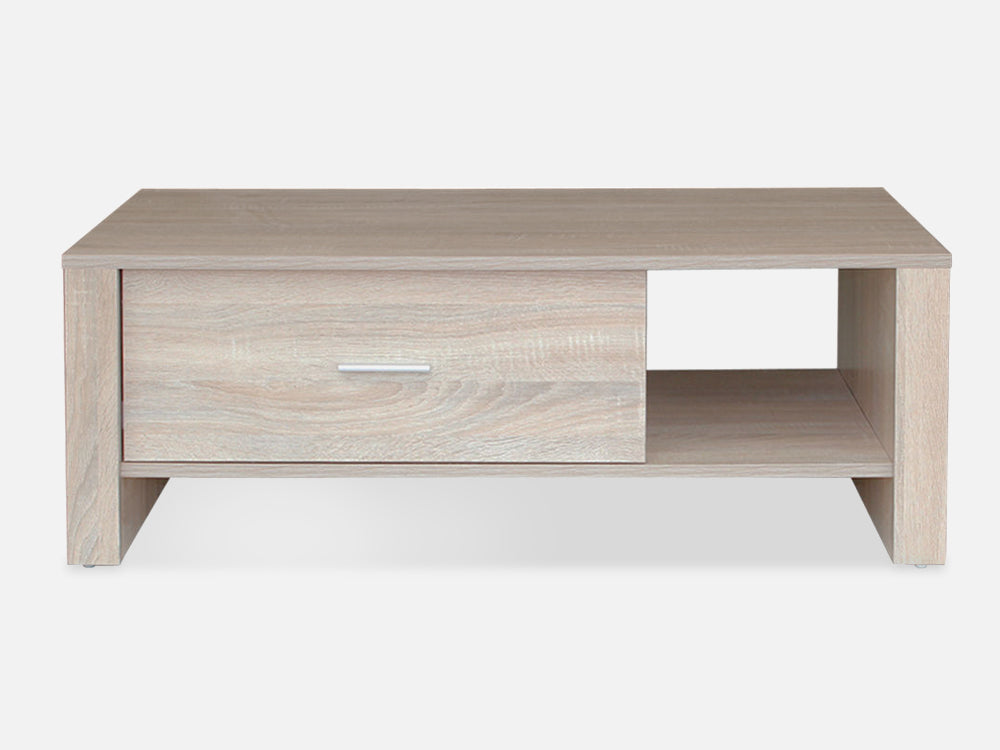 LANE Single Drawer Coffee Table - White Oak