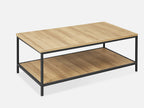 KADEN Rectangular Coffee Table with Storage - Oak