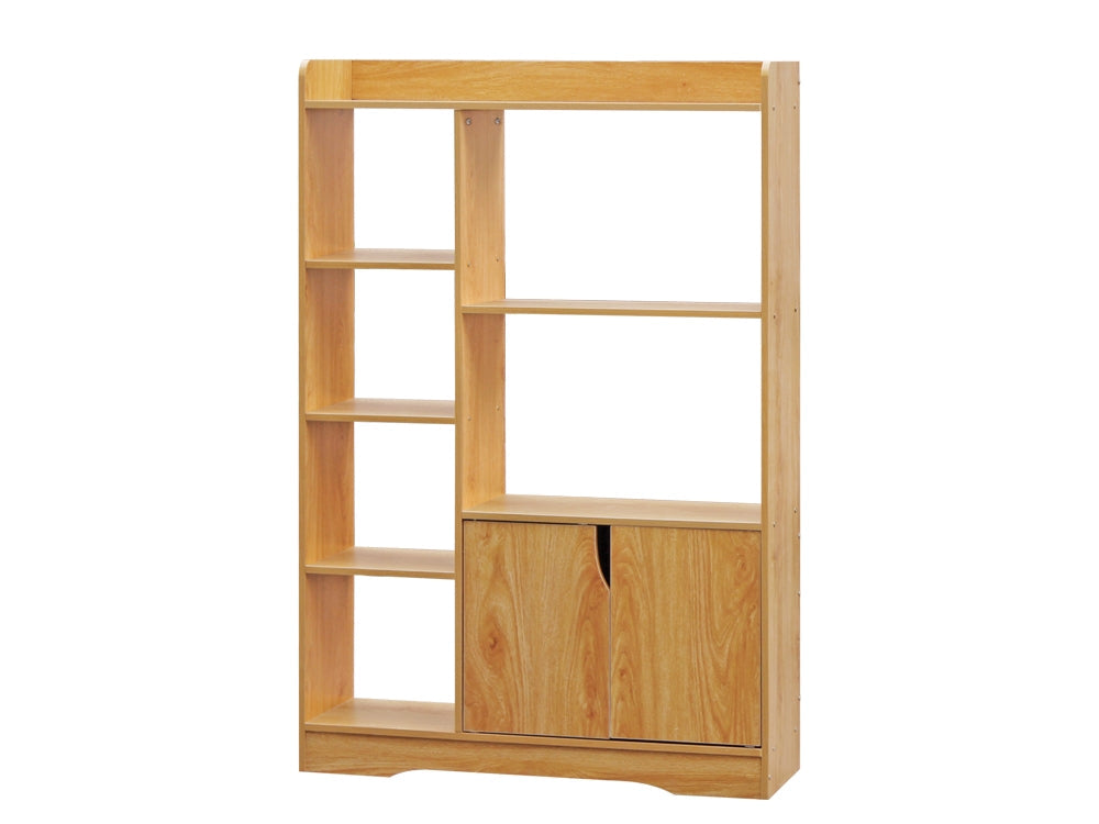 CRATER Bookshelf Storage Cabinet - Oak