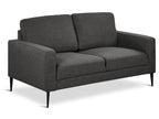 Toronto 2 Seater Fabric Sofa - Dark Grey