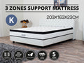 3 Zones Support Mattress - KING