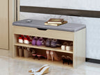 MANTLE Shoe Rack Storage Cabinet Shoe Bench - GREY