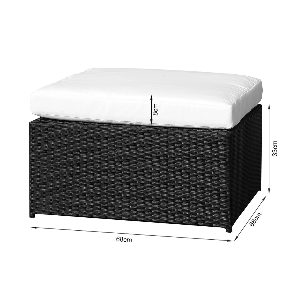 Verona 7 Piece Rattan Outdoor Sofa Set - White