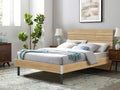 XOAN Double Wooden Bed Frame - Oak