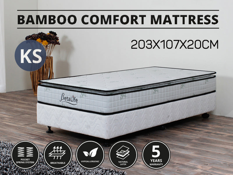 Bamboo Comfort Series Mattress - KING SINGLE