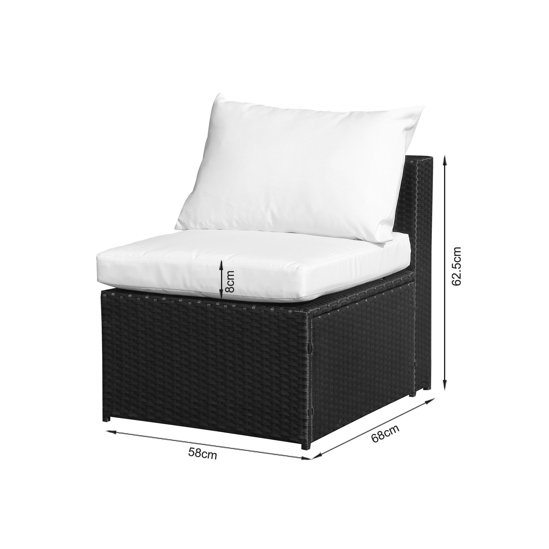 Verona 7 Piece Rattan Outdoor Sofa Set - White