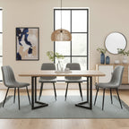 Holland Fabric Dining Chair - Set of 4 - Grey