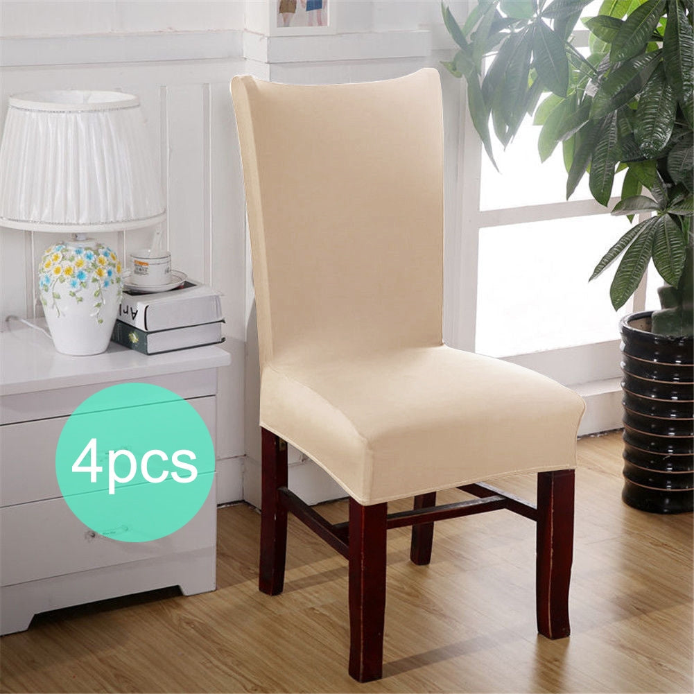 4PCS Dining Chair Cover - BEIGE