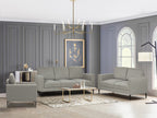 Toronto 3 Piece Sofa Set - Light Grey