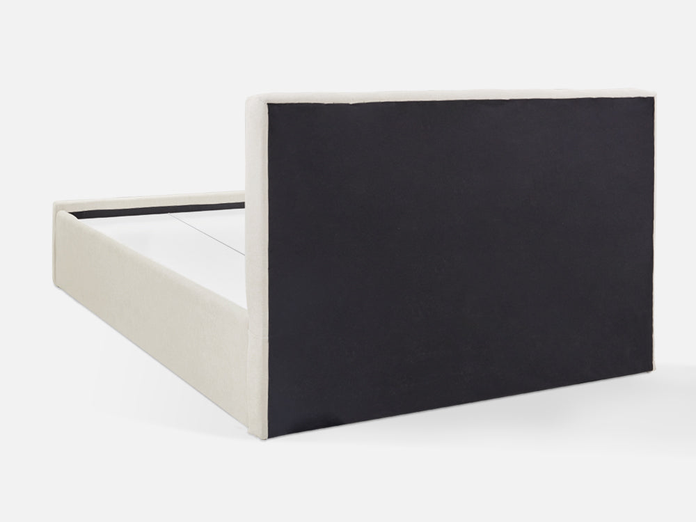 HLOLELA Queen Bed Frame with Storage - BEIGE