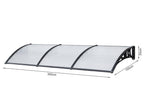 TOUGHOUT 3m x 1m Window Door Canopy Awning