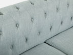 VAGAS 3 Seater Fabric Sofa - LIGHT GREY