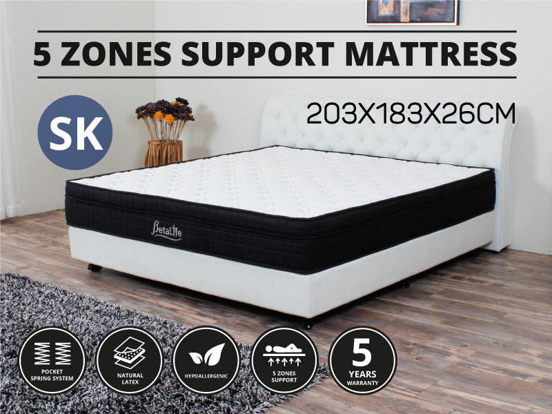 Deluxe 5 Zone Support Mattress - SUPER KING