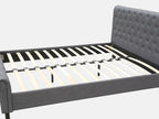 EGMONT Queen Bed Frame - DARK GREY