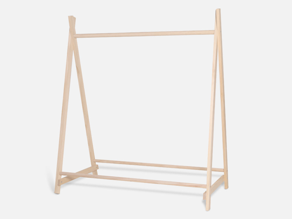 MALOMBE Wooden Clothes Rack Hanger - Oak