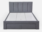 HLOLELA Queen Bed Frame with Storage - DARK GREY