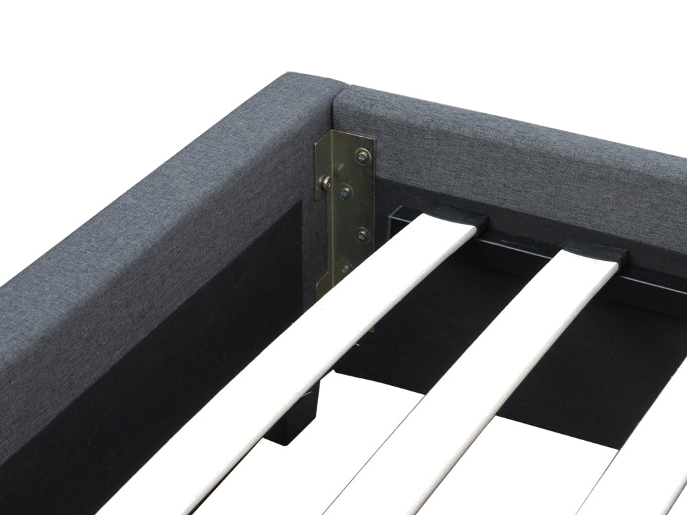 SHASTA King Bed Frame - DARK GREY