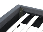 SHASTA King Bed Frame - DARK GREY