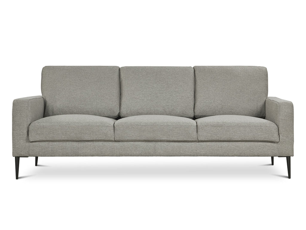 Toronto 3 Seater Fabric Sofa - Light Grey