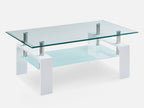 Oakley Coffee Table Fully Tempered - White