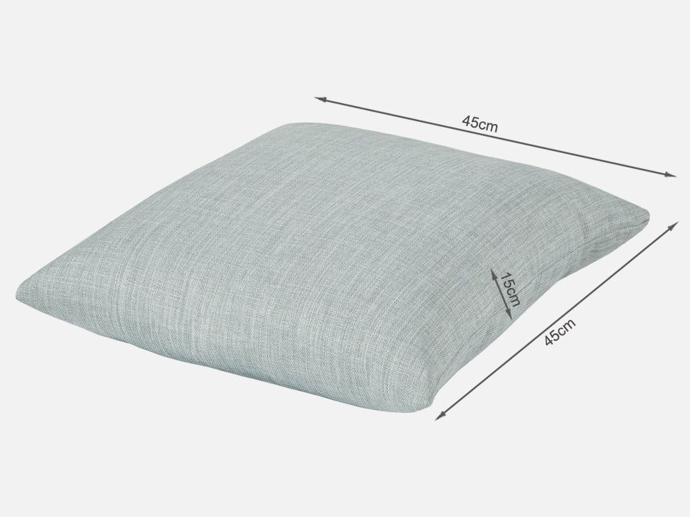 VAGAS 3 Seater Fabric Sofa - LIGHT GREY