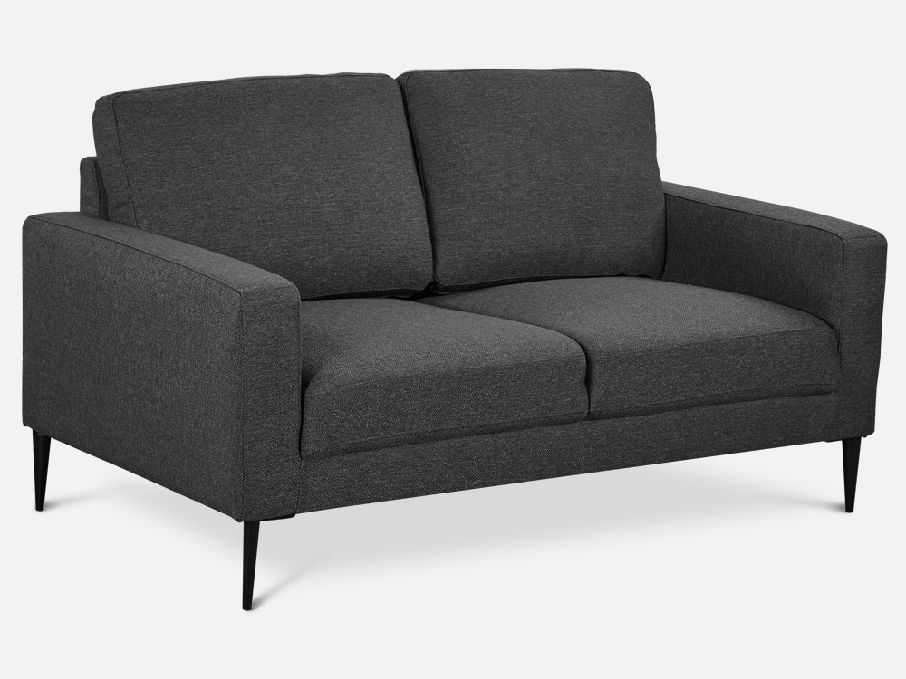 Toronto 2 Piece Sofa Set - Dark Grey
