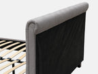 EGMONT King Bed Frame - LIGHT GREY