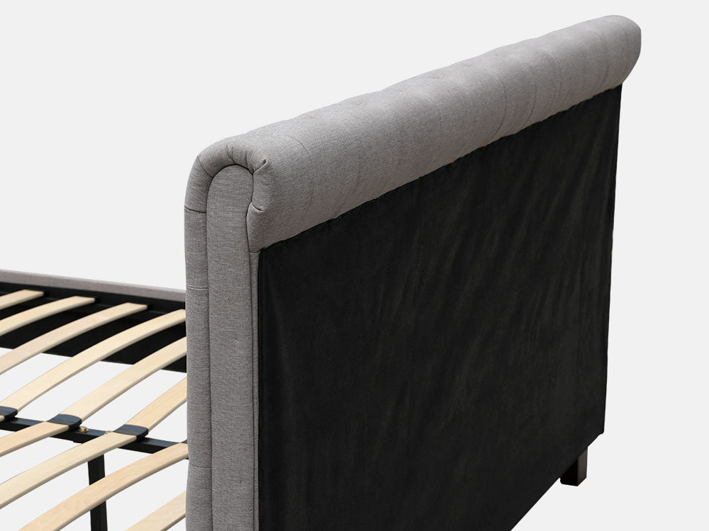 EGMONT King Bed Frame - LIGHT GREY